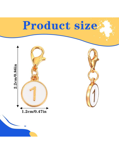 20 Marcadores de Puntos Numéricos 0-9 QfwdfcTrenz para Tejer