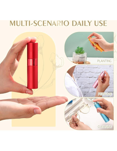 Atomizador de Perfume Rellenable Honeydak 16 Pack 8 ml Multicolor