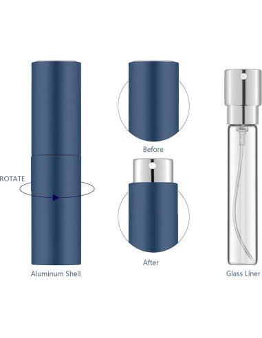 Atomizador de Perfume Portátil Lil Ray 8ML - 4 Piezas