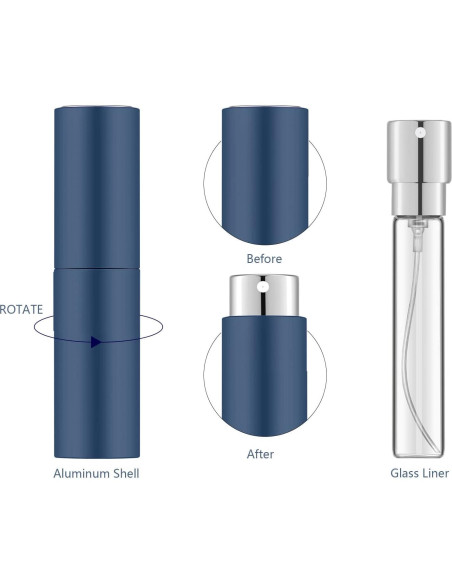 Atomizador de Perfume Portátil Lil Ray 8ML - 4 Piezas