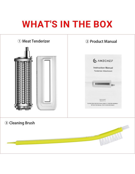 Ablandador de Carne AMZCHEF para Mezclador KA - Acero Inoxidable