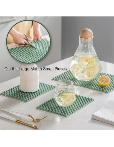 Tapete de Secado de Platos Colinda de Silicona 40.6x29.2cm Gris