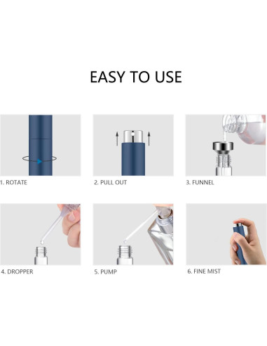 Atomizador de Perfume Portátil Lil Ray 8ML - 4 Piezas