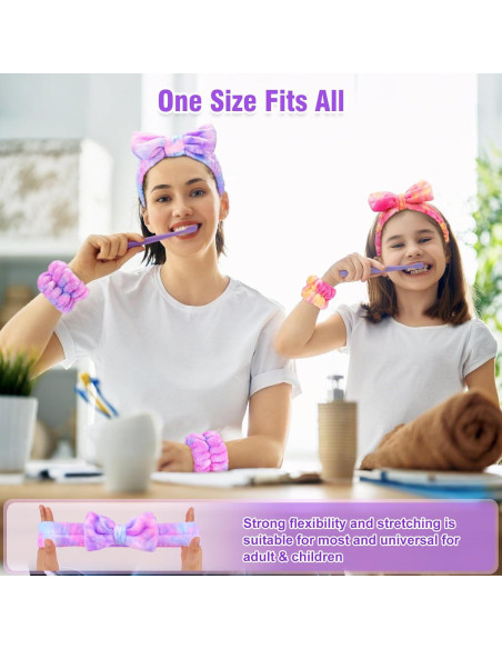 Conjunto Diadema y Muñequera Spa EZIGO Suave Franela