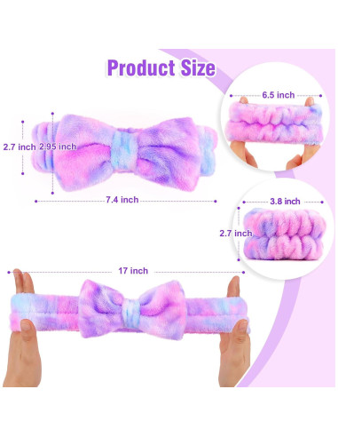 Conjunto Diadema y Muñequera Spa EZIGO Suave Franela