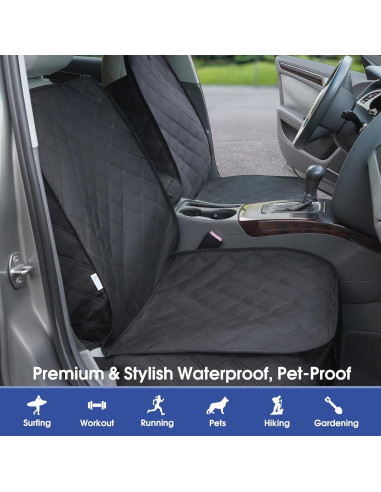 Funda de Asiento Delantero ALLANSING QPZT Impermeable Negro