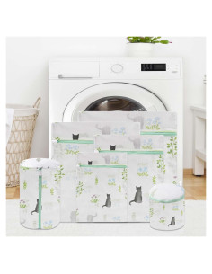 Juego de 6 bolsas de lavandería de malla GRSECPO - XL/L/M/S/Cilíndrica/Bra