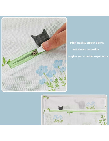 Juego de 6 bolsas de lavandería de malla GRSECPO - XL/L/M/S/Cilíndrica/Bra