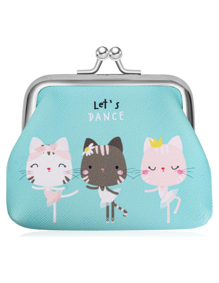 Monedero pequeño Acooruiteng de cuero PU verde 10x7.5cm