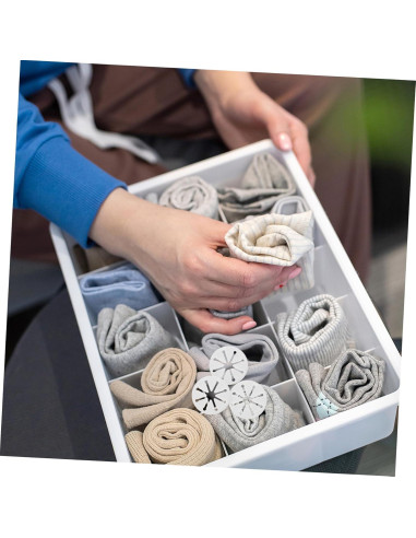 VICASKY 28 Clips Sujetadores de Calcetines Blancos para Lavado