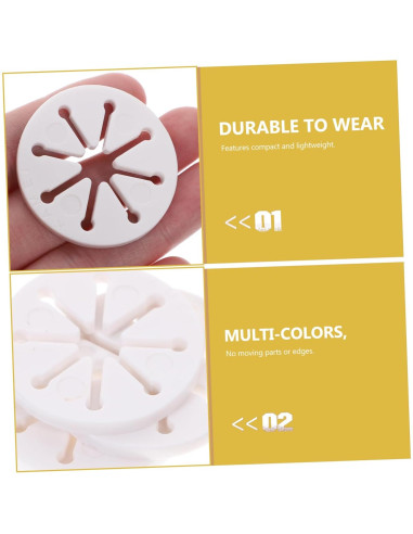 VICASKY 28 Clips Sujetadores de Calcetines Blancos para Lavado