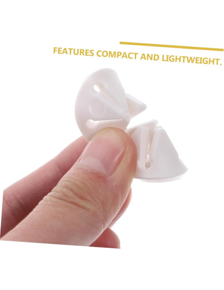 VICASKY 28 Clips Sujetadores de Calcetines Blancos para Lavado