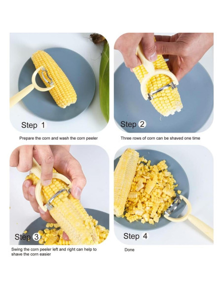 Juego de 6 Peladores de Verduras Soft Home - Acero Inoxidable