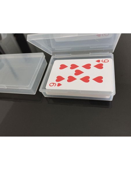 18 Cajas de Almacenamiento Transparentes para Cartas Whyogeta