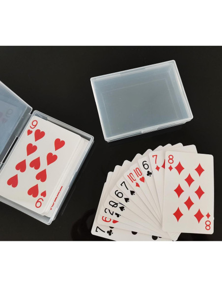 18 Cajas de Almacenamiento Transparentes para Cartas Whyogeta