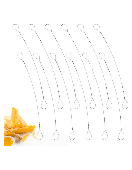 Set de 12 Cortadores de Queso con Alambre Larrel - Acero Inoxidable
