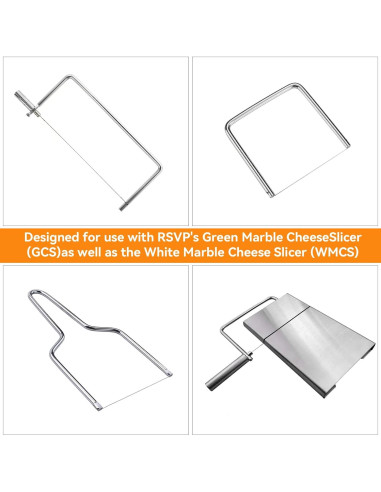 Set de 12 Cortadores de Queso con Alambre Larrel - Acero Inoxidable