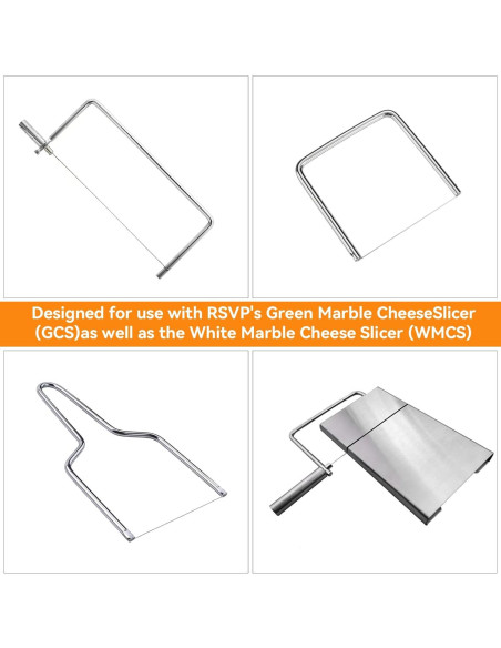 Set de 12 Cortadores de Queso con Alambre Larrel - Acero Inoxidable