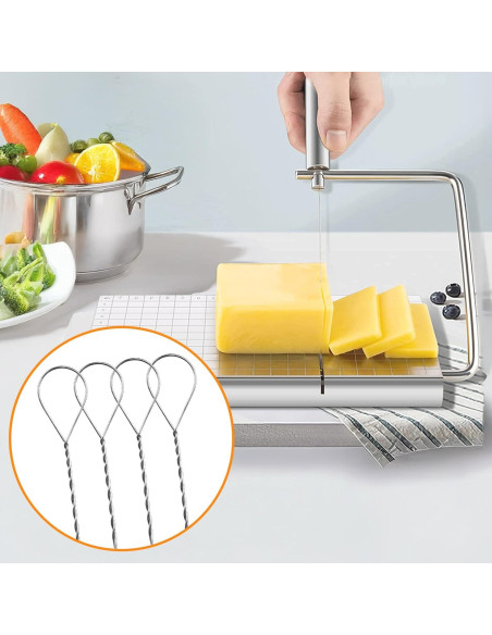 Set de 12 Cortadores de Queso con Alambre Larrel - Acero Inoxidable