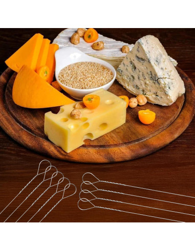 Set de 12 Cortadores de Queso con Alambre Larrel - Acero Inoxidable