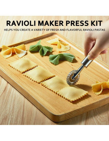Prensa de Ravioli MUMSUNG con Rodillo y Tabla de Gnocchi