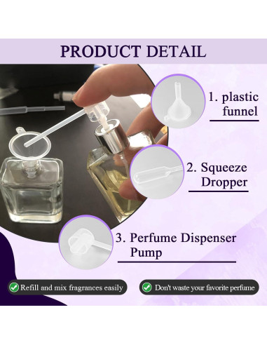 Kit de Recarga de Perfume ChaserRoad 50 Piezas - Embudos y Cuentagotas