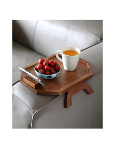 Bandeja para brazo de sofá BAMBOO LAND octagonal madera acacia