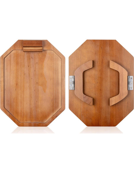 Bandeja para brazo de sofá BAMBOO LAND octagonal madera acacia