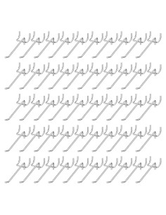 100 Ganchos de Acero Inoxidable LIQWEI para Tablero de Clavos 10 cm
