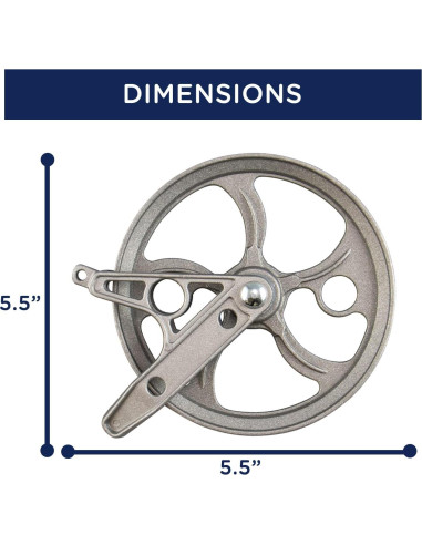 Polea de Ropa Exterior Strata 5.5" Metal a Prueba de Óxido