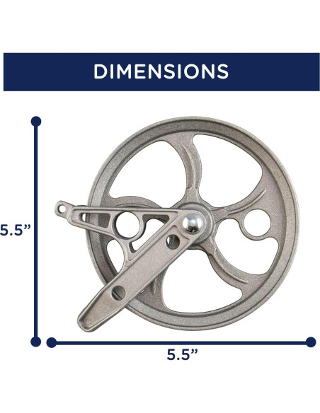 Polea de Ropa Exterior Strata 5.5" Metal a Prueba de Óxido