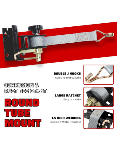 Correas de Sujeción Towmax 7.5ft (2.29m) con Gancho en J