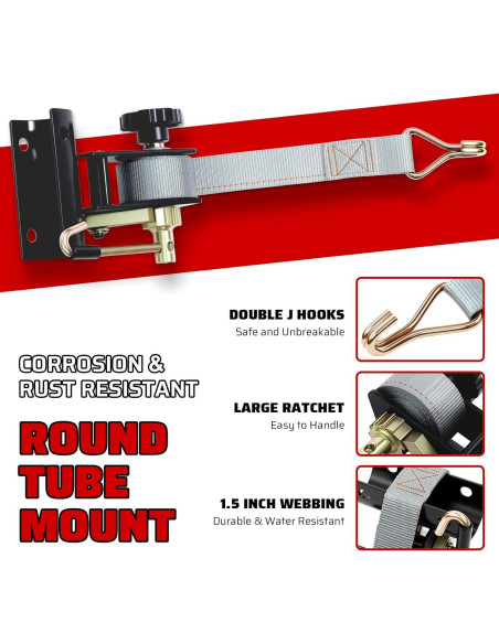 Correas de Sujeción Towmax 7.5ft (2.29m) con Gancho en J