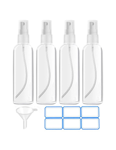 Paquete de 4 Botellas de Spray 120ml DTDNZKN Recargables