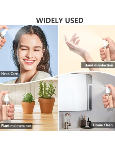 Paquete de 4 Botellas de Spray 120ml DTDNZKN Recargables