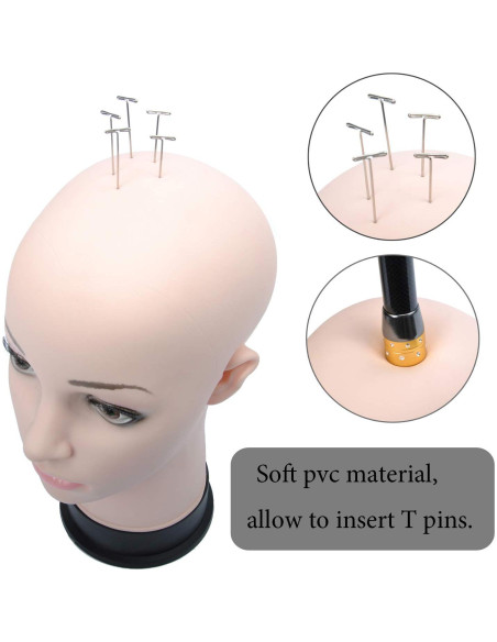 Cabeza de Maniquí Beige BHD Beauty 28 cm para Pelucas