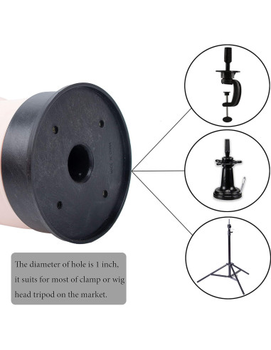 Cabeza de Maniquí Beige BHD Beauty 28 cm para Pelucas