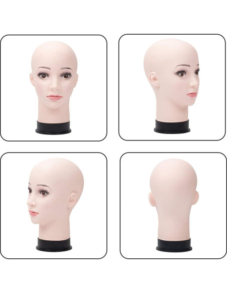 Cabeza de Maniquí Beige BHD Beauty 28 cm para Pelucas