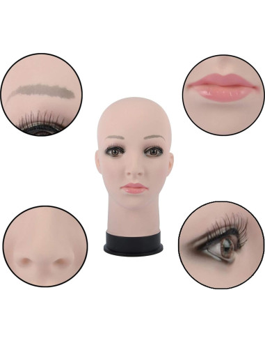 Cabeza de Maniquí Beige BHD Beauty 28 cm para Pelucas