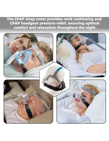 Almohadilla para Cuello CPAP JFHNMLW Negra - Suave y Transpirable
