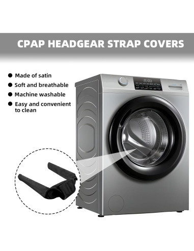 Almohadilla para Cuello CPAP JFHNMLW Negra - Suave y Transpirable