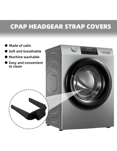 Almohadilla para Cuello CPAP JFHNMLW Negra - Suave y Transpirable