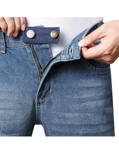 Extensores de Cintura Denim Zousen - Paquete de 6 Ajustables
