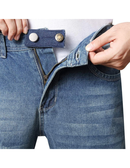 Extensores de Cintura Denim Zousen - Paquete de 6 Ajustables