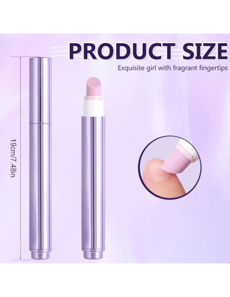 Lápiz de Cuidado de Uñas 3-en-1 Genérico con Aceite y Punta Cerámica