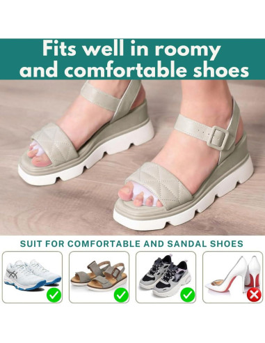 Separadores de Dedos de Silicona ZEYNOA - 6 Pcs Alivio Juanetes