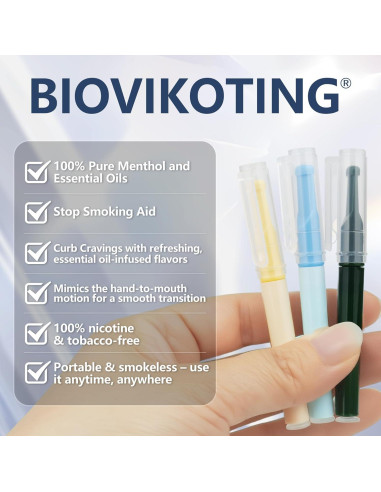 Paquete de 6 Inhaladores Naturales Biovikoting Sin Nicotina