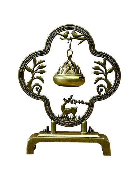 Soporte de Incienso Hikiwin Ciervo Bronce 15.7 cm
