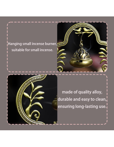 Soporte de Incienso Hikiwin Ciervo Bronce 15.7 cm