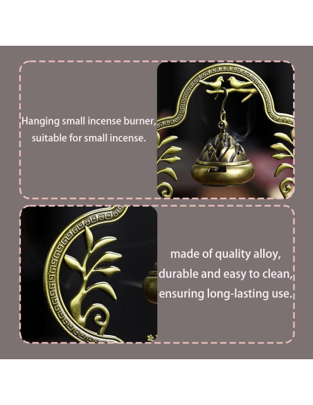 Soporte de Incienso Hikiwin Ciervo Bronce 15.7 cm